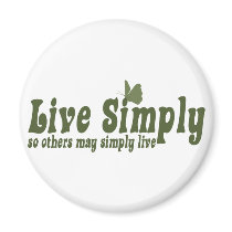 Live Simply Fridge Magnets