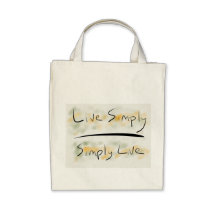 Live Simply Organic Grocery Tote Bags