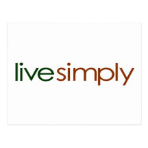 Live Simply Postcards