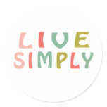 Live Simply- Unique Designs Sticker