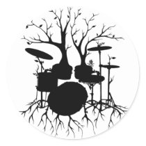 Live the Beat to the Tempo of Creation ~ drum set Sticker