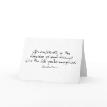 Live the life you've imagined cards