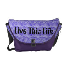 Live This Life Rickshaw Messanger Bag Commuter Bag
