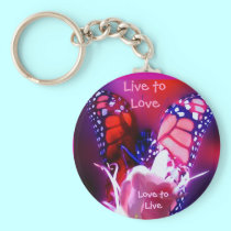 Live to Love Key Ring - Customized keychains
