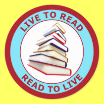 LIVE TO READ READ TO LIVE stickers