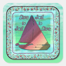 LIVE TO SAIL STICKER
