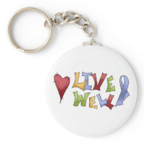 Live Well (Blue Awareness Ribbon)
