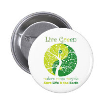 LiveGreen - Ying Yang 1 Pin