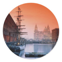 Liver buildings from Albert Dock Complex, Liverpoo Stickers