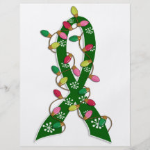 Liver Cancer Christmas Lights Ribbon Flyer