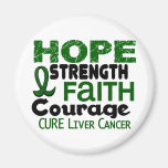 Liver Cancer HOPE 3 Refrigerator Magnets