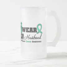 Liver Cancer I Wear Emerald Green For My Husband Coffee Mug