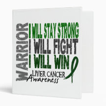 Liver Cancer Warrior 3 Ring Binder