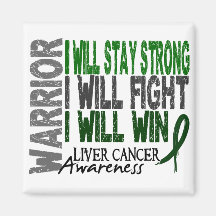 Liver Cancer Warrior Fridge Magnet