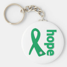 Liver Disease Hope Ribbon Key Chain