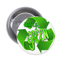 Livin' Life Green Pin