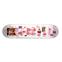 Living and loving the pink fab life..xoxo skateboard decks