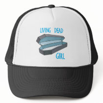 Living Dead Girl Coffin Trucker Hat