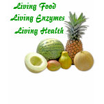 Living Food, Living Enzymes, Living Health t-shirts