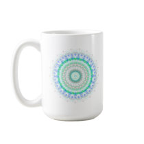 Living Green Mandala kaleidoscope mugs