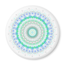 Living Green Mandala kaleidoscope fridge magnet magnets