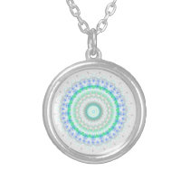 Living Green Mandala kaleidoscope necklace necklaces
