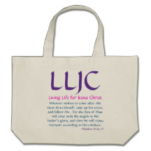 Living Life for Jesus Christ - Bags - Purple/Teal