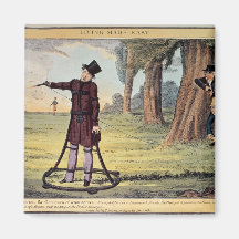 Living Made Easy; duelling apparatus Fridge Magnet