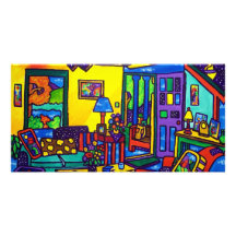 Living Room # 1 by Piliero Picture Card