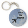 Living The Dream Cloud Keychain
