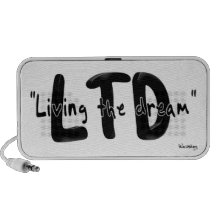 Living the dream Doodle Speaker - Black