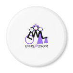 Living With Lesions Refrigerator Magnet