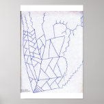 livingpaperfractalizedtriangulardivisionbifurcated poster