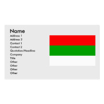 Livonian colours, Estonia Business Card Template