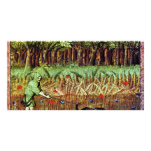 Livre De La Chasse Scene By Meister Des Livre De L Picture Card