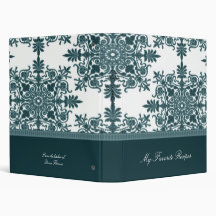 Livre victorien turquoise de recette de damassé