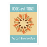 Livres et affiche d'amis affiches