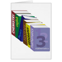 Livres scolaires carte de vœux