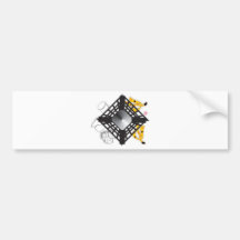 lixo no cesto bumper sticker