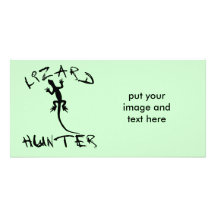 Lizard Hunter for Dogs and Pet Lovers Customized Photo Card