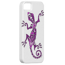 Lizard tattoo/henna in purple