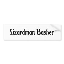 Lizardman Basher Bumper Sticker
