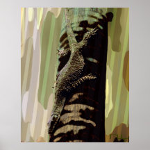 Lizard's camouflage print