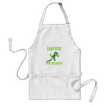 Lizards Make Me Happy Aprons