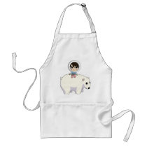 Lizzy and Frosting the Polar Bear Aprons