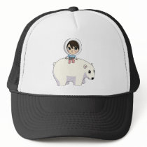 Lizzy and Frosting the Polar Bear Mesh Hat