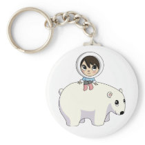 Lizzy and Frosting the Polar Bear Key Chains