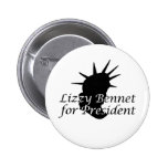 Lizzy Bennet for President Button