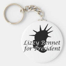 Lizzy Bennet for President Keychains
