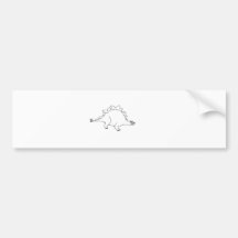 lizzy the dino bumper stickers